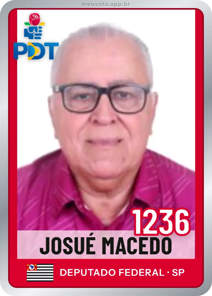 Carta de Josué Macedo, número 1236, PDT