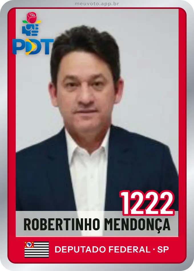 Carta de Robertinho Mendonça, número 1222, PDT