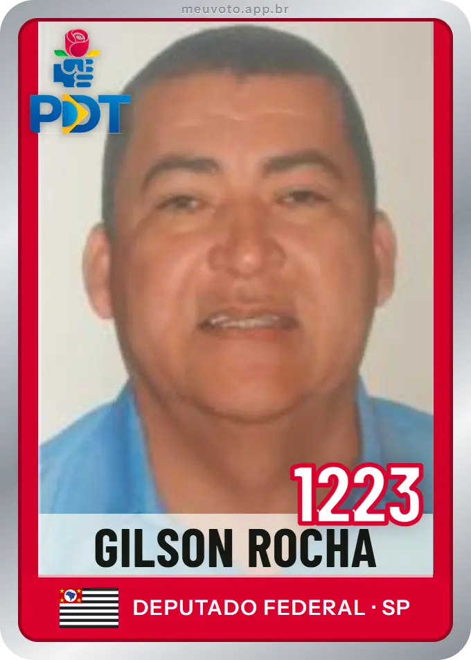 Carta de Gilson Rocha, número 1223, PDT