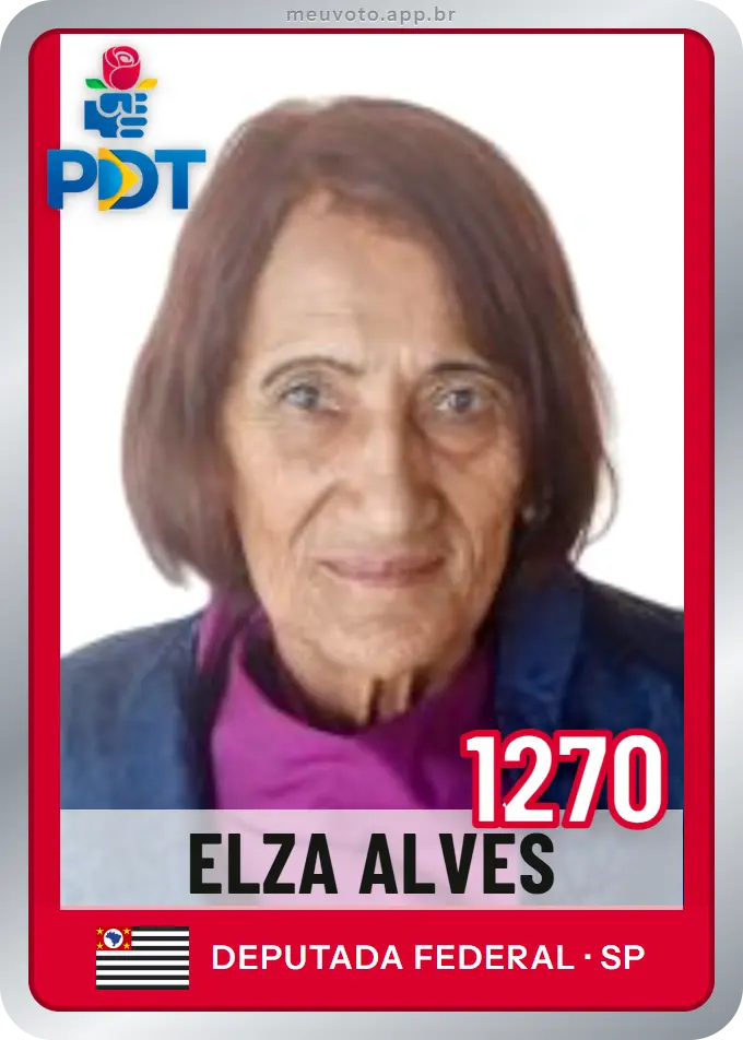 Carta de Elza Alves, número 1270, PDT
