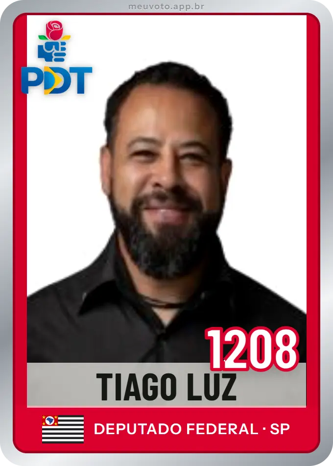 Carta de Tiago Luz, número 1208, PDT