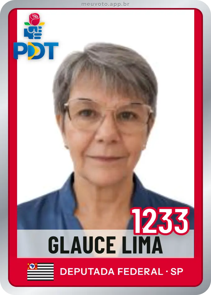Carta de Glauce Lima, número 1233, PDT