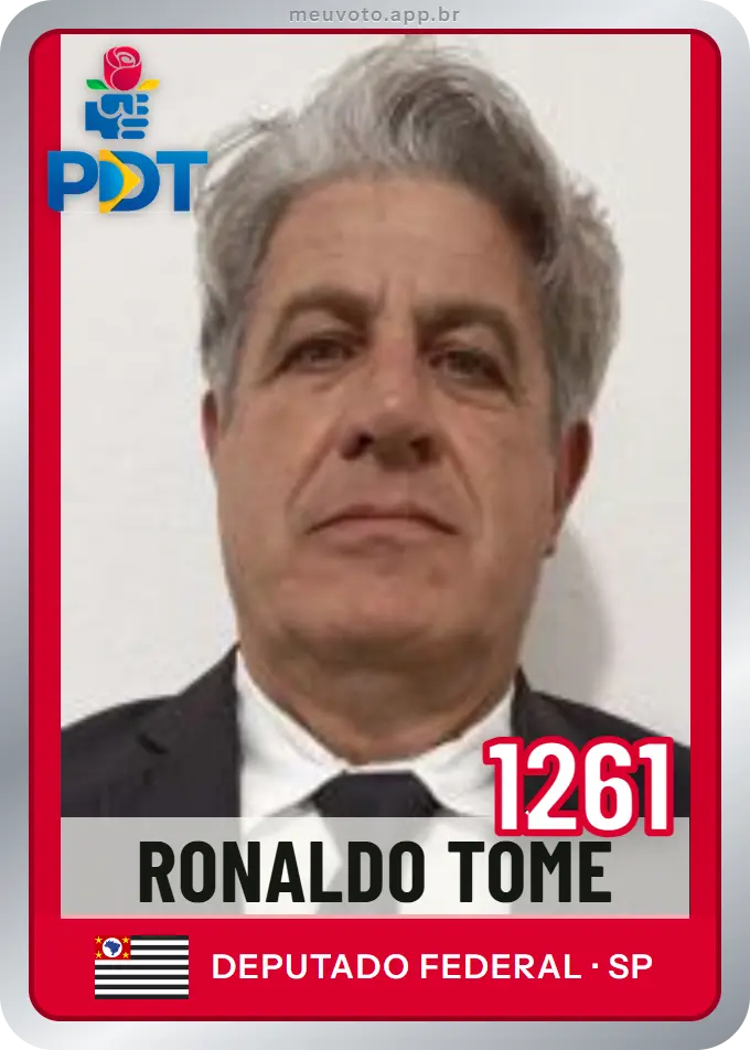 Carta de Ronaldo Tome, número 1261, PDT