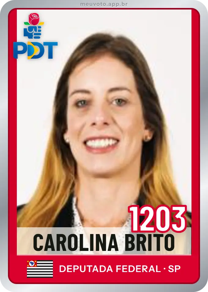 Carta de Carolina Brito, número 1203, PDT