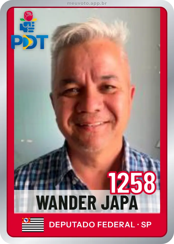 Carta de Wander Japa, número 1258, PDT