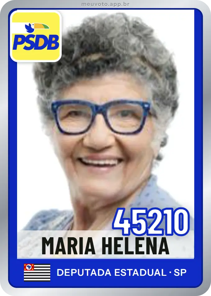 Carta de Maria Helena, número 45210, PSDB
