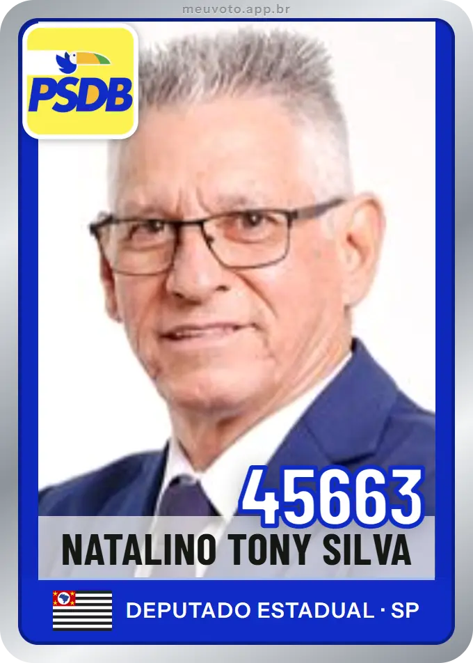 Carta de Natalino Tony Silva, número 45663, PSDB