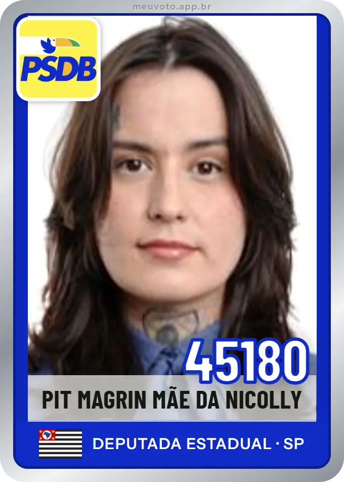 Carta de Pit Magrin Mãe da Nicolly, número 45180, PSDB
