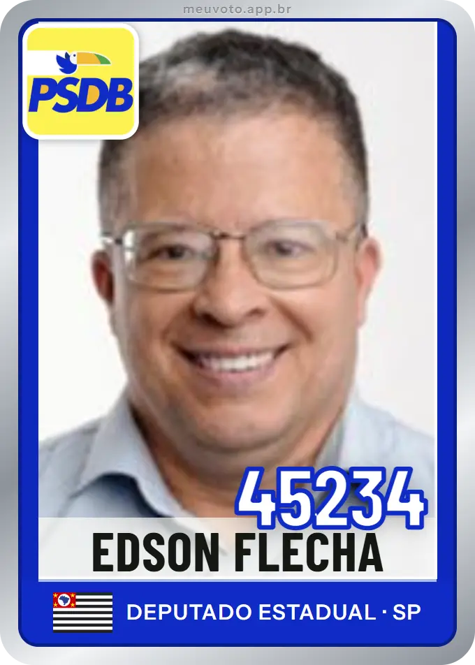 Carta de Edson Flecha, número 45234, PSDB
