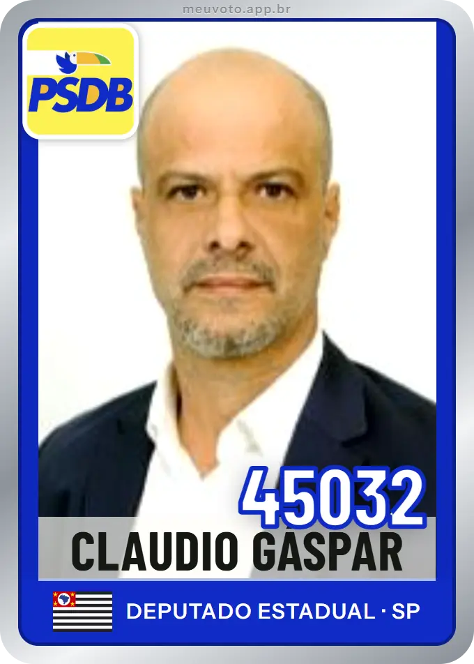 Carta de Claudio Gáspar, número 45032, PSDB