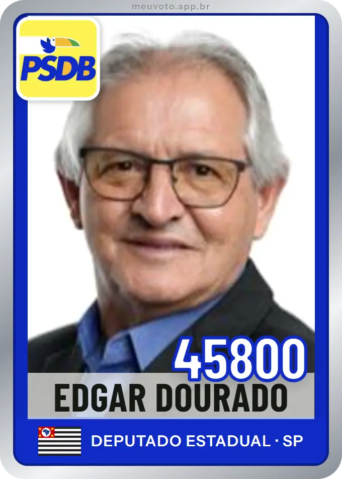 Carta de Edgar Dourado, número 45800, PSDB