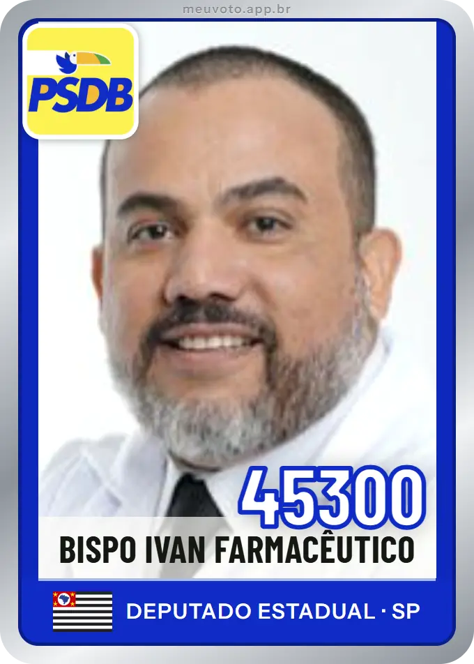 Carta de Bispo Ivan Farmacêutico, número 45300, PSDB