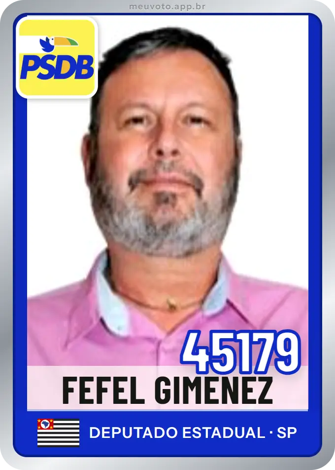Carta de Fefel Gimenez, número 45179, PSDB