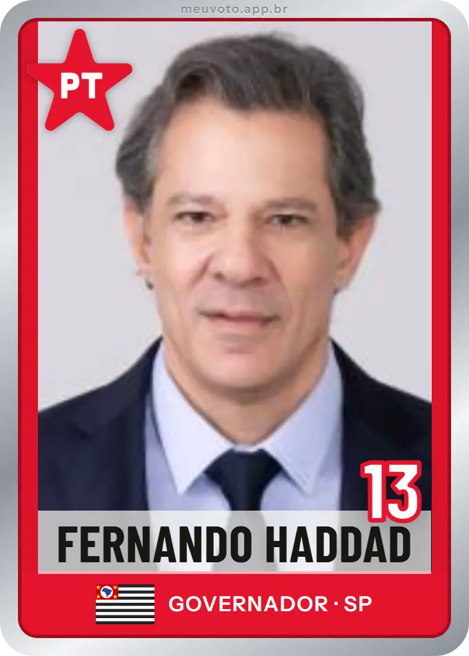 Carta de Fernando Haddad, número 13, PT