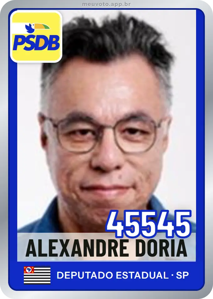 Carta de Alexandre Doria, número 45545, PSDB