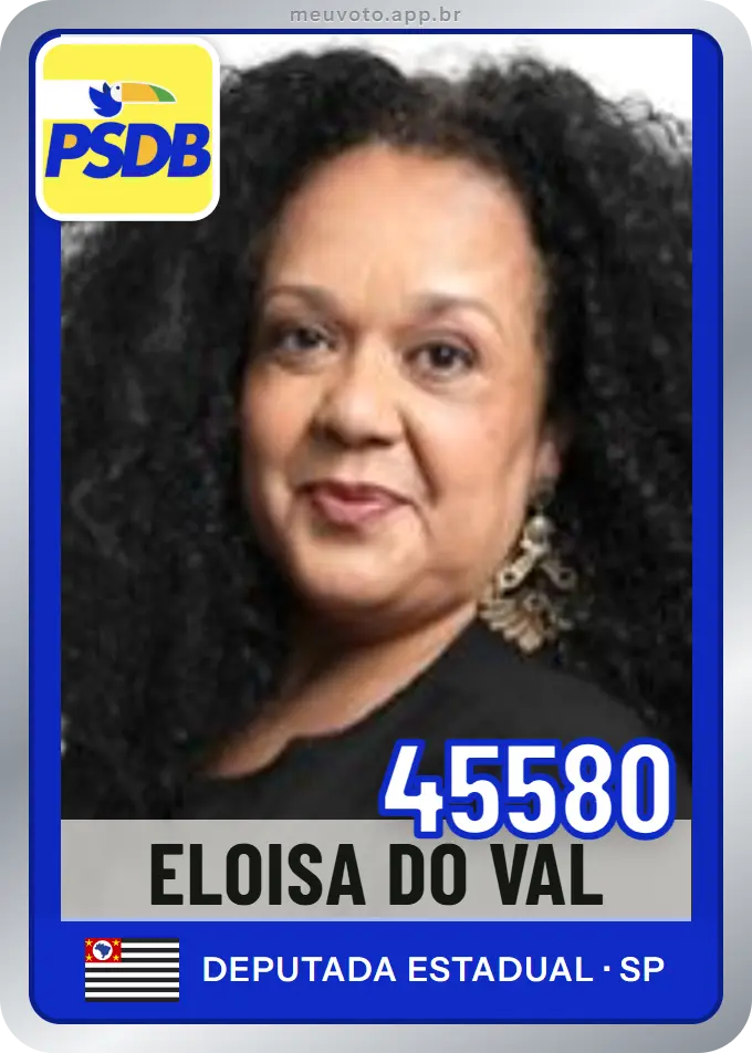Carta de Eloisa do Val, número 45580, PSDB