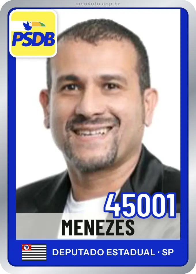 Carta de Menezes, número 45001, PSDB