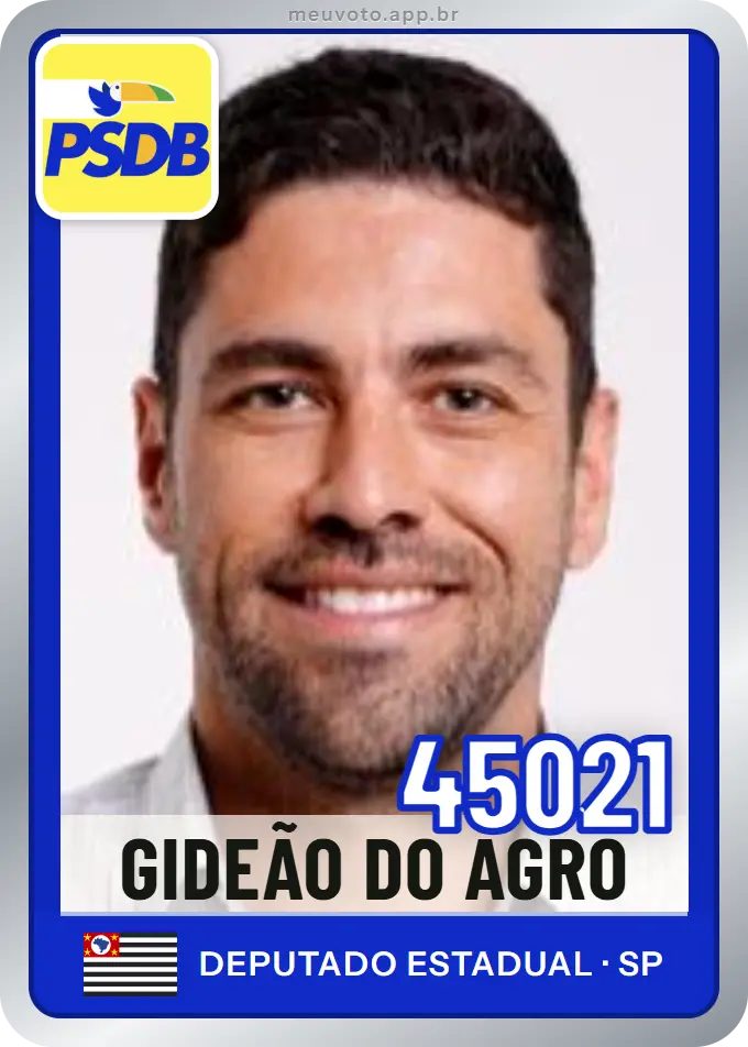 Carta de Gideão do Agro, número 45021, PSDB