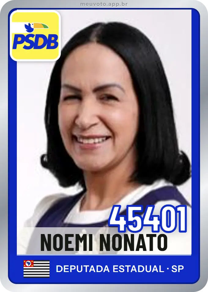 Carta de Noemi Nonato, número 45401, PSDB