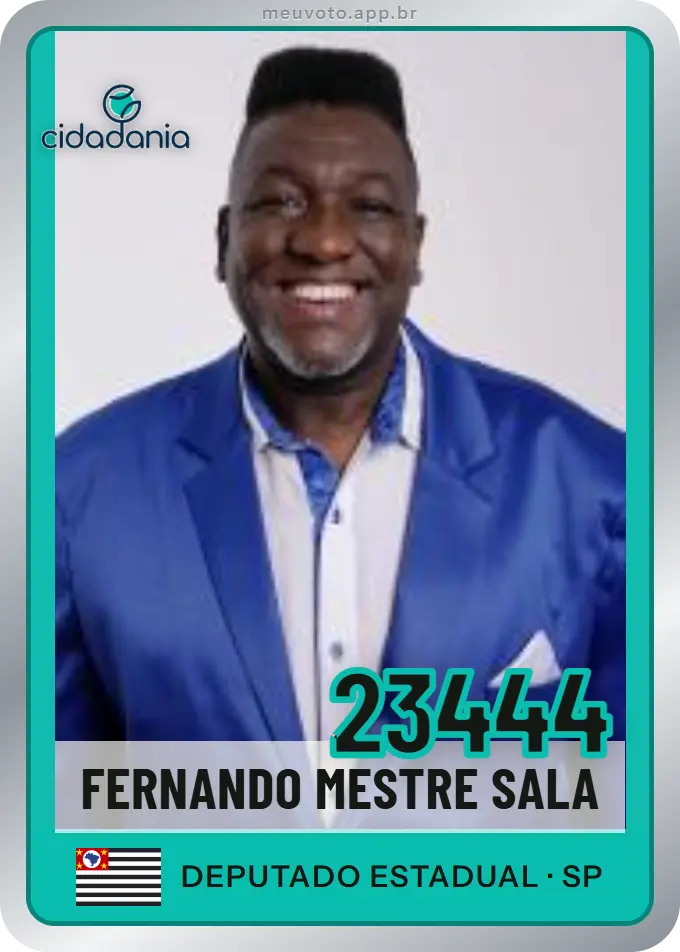 Carta de Fernando Mestre Sala, número 23444, Cidadania
