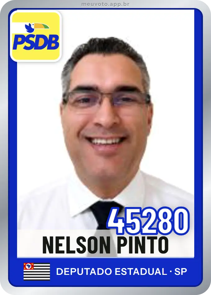 Carta de Nelson Pinto, número 45280, PSDB