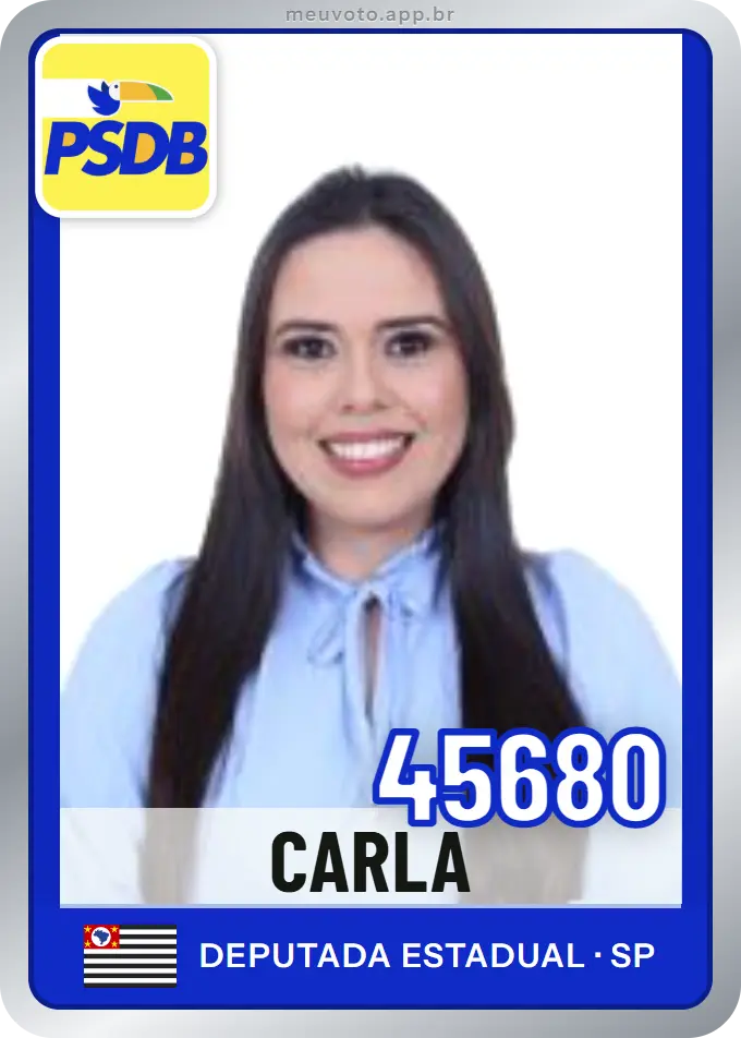 Carta de Carla, número 45680, PSDB