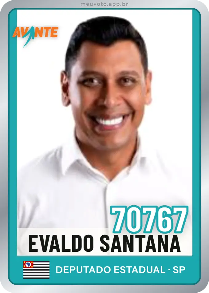 Carta de Evaldo Santana, número 70767, Avante