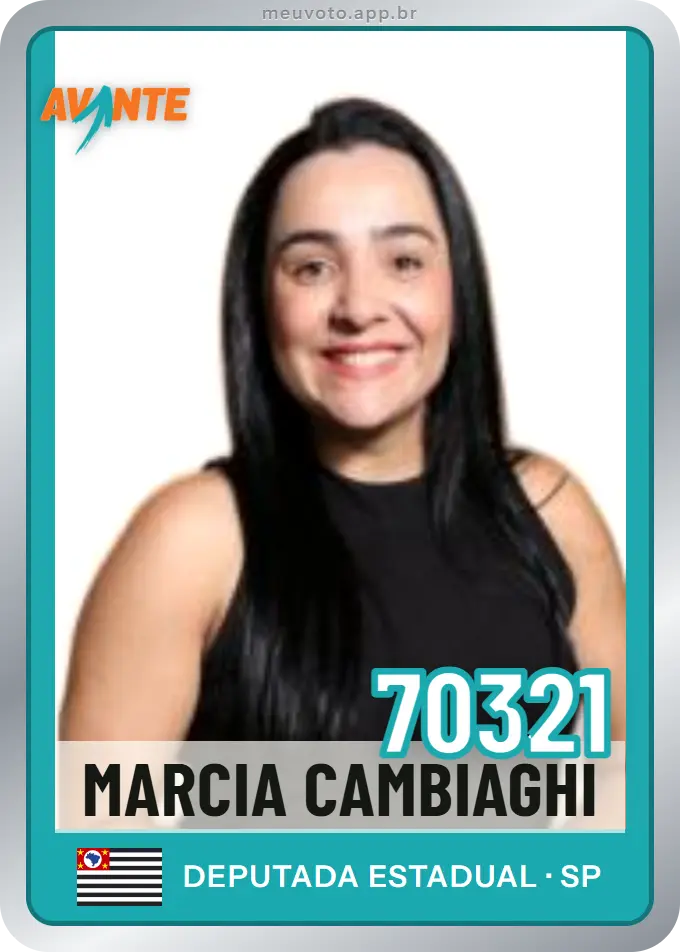 Carta de Marcia Cambiaghi, número 70321, Avante