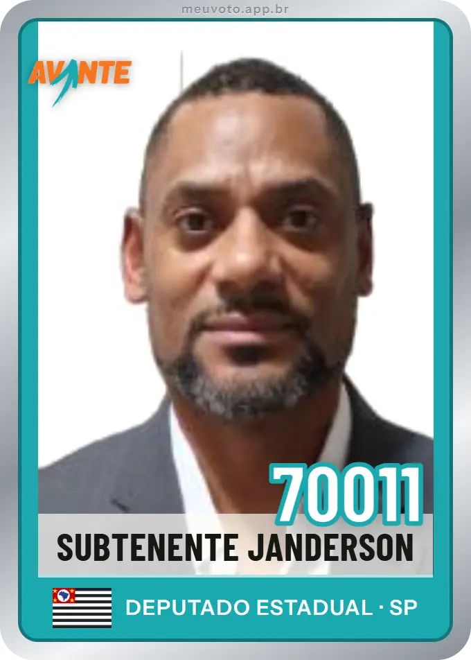 Carta de Subtenente Janderson, número 70011, Avante