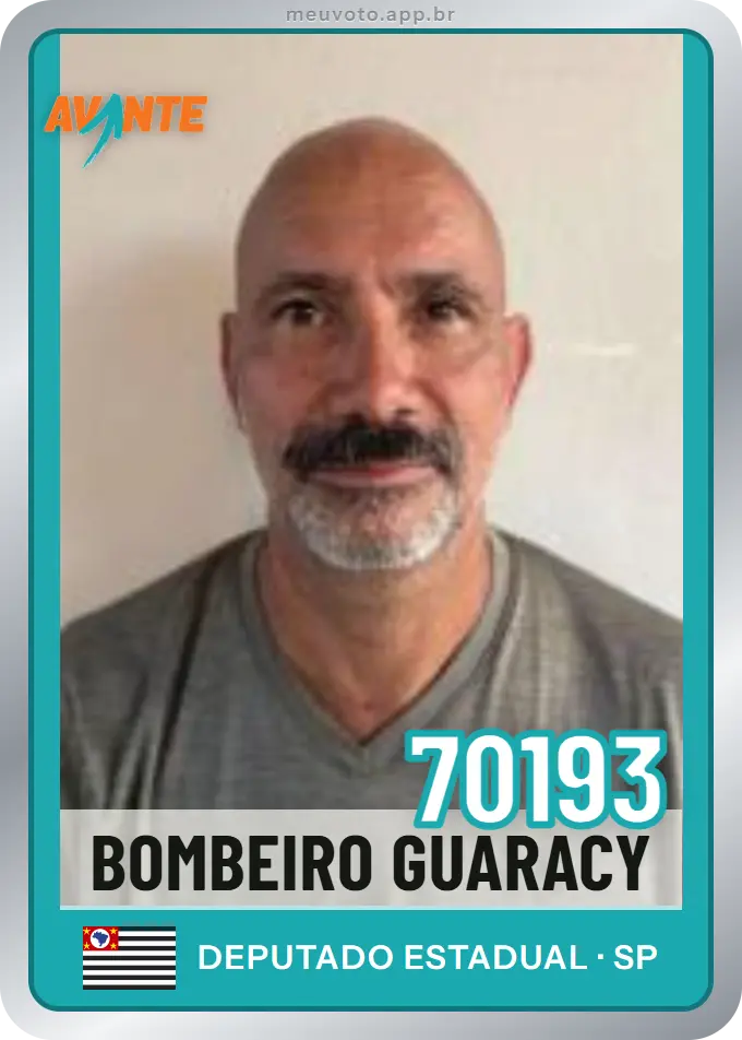 Carta de Bombeiro Guaracy, número 70193, Avante