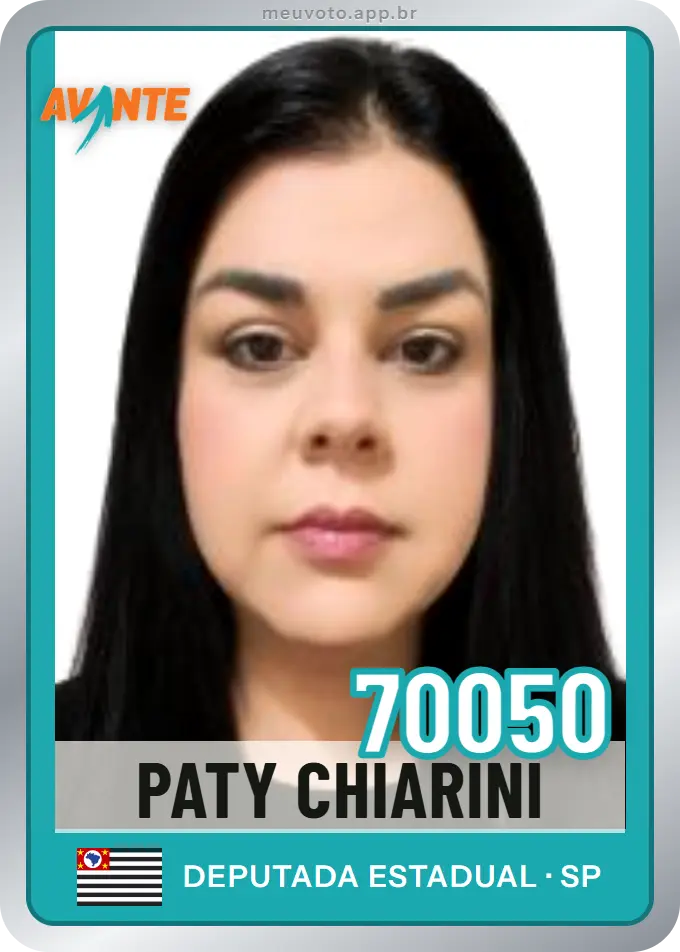 Carta de Paty Chiarini, número 70050, Avante