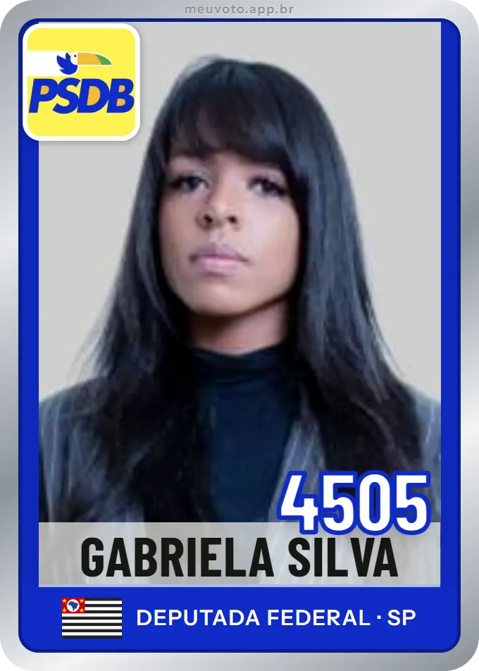 Carta de Gabriela Silva, número 4505, PSDB