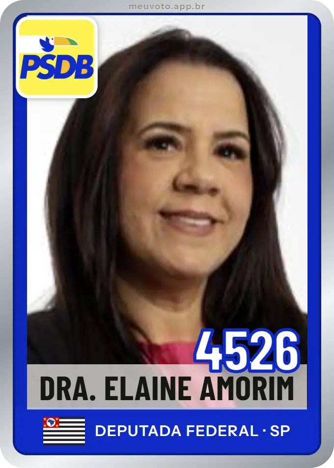 Carta de Dra. Elaine Amorim, número 4526, PSDB
