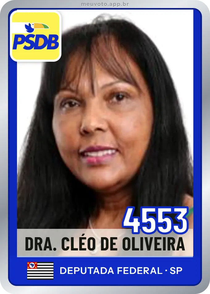 Carta de Dra. Cléo de Oliveira, número 4553, PSDB