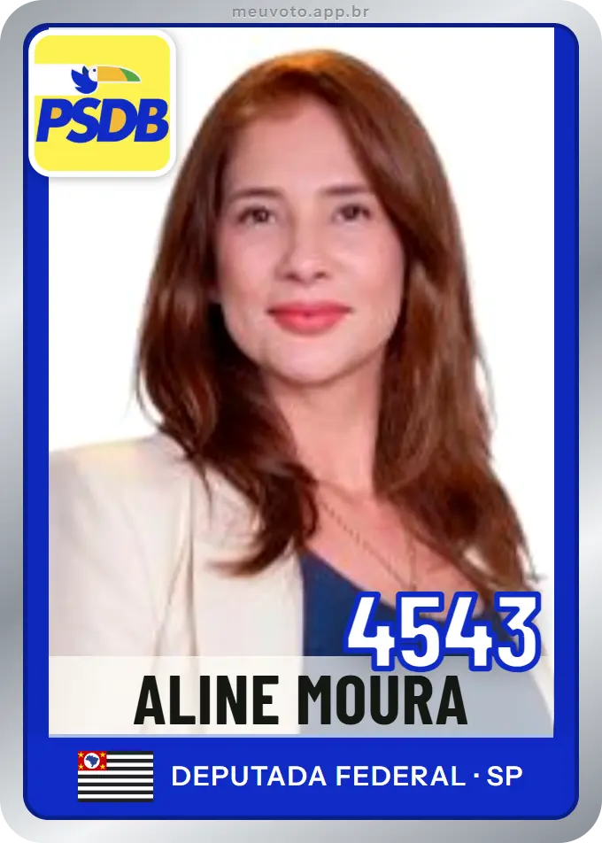 Carta de Aline Moura, número 4543, PSDB
