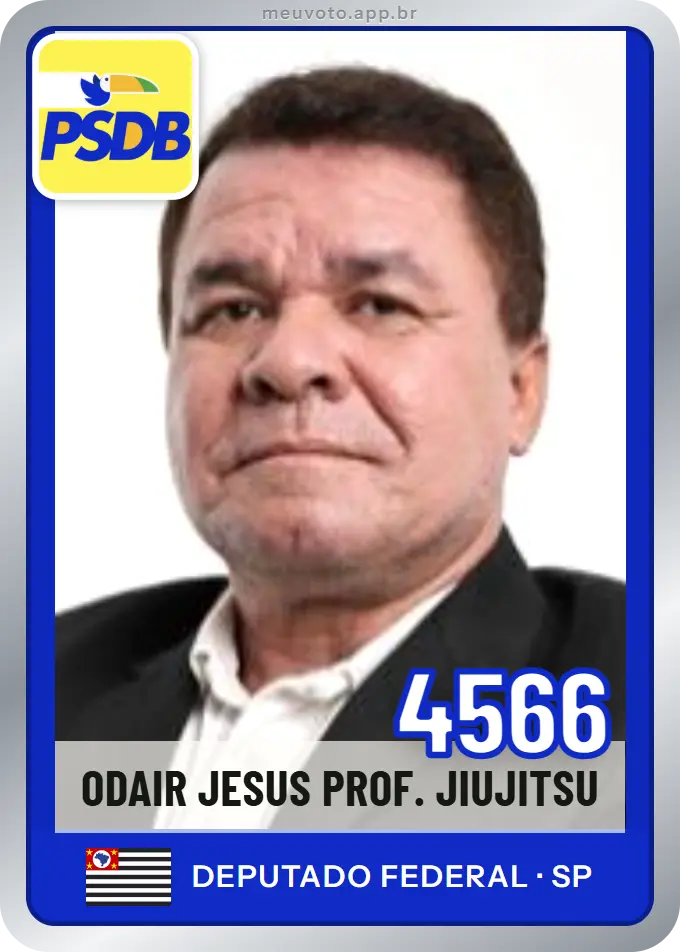 Carta de Odair Jesus Prof. Jiujitsu, número 4566, PSDB