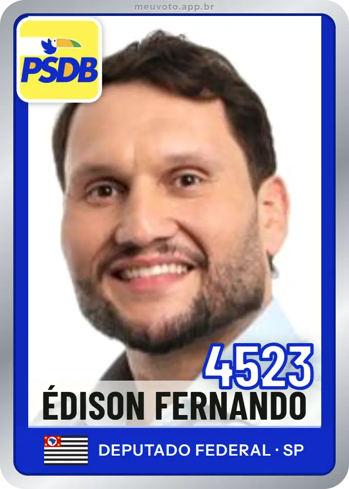 Carta de Édison Fernando, número 4523, PSDB
