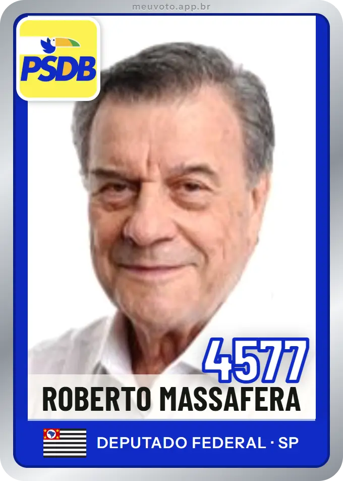Carta de Roberto Massafera, número 4577, PSDB