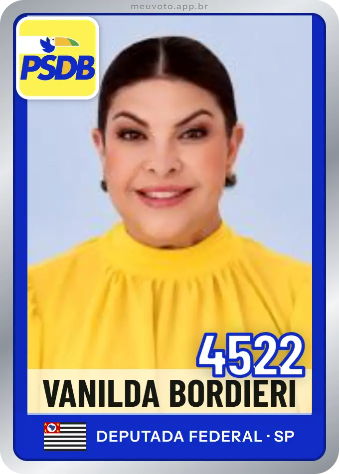 Carta de Vanilda Bordieri, número 4522, PSDB