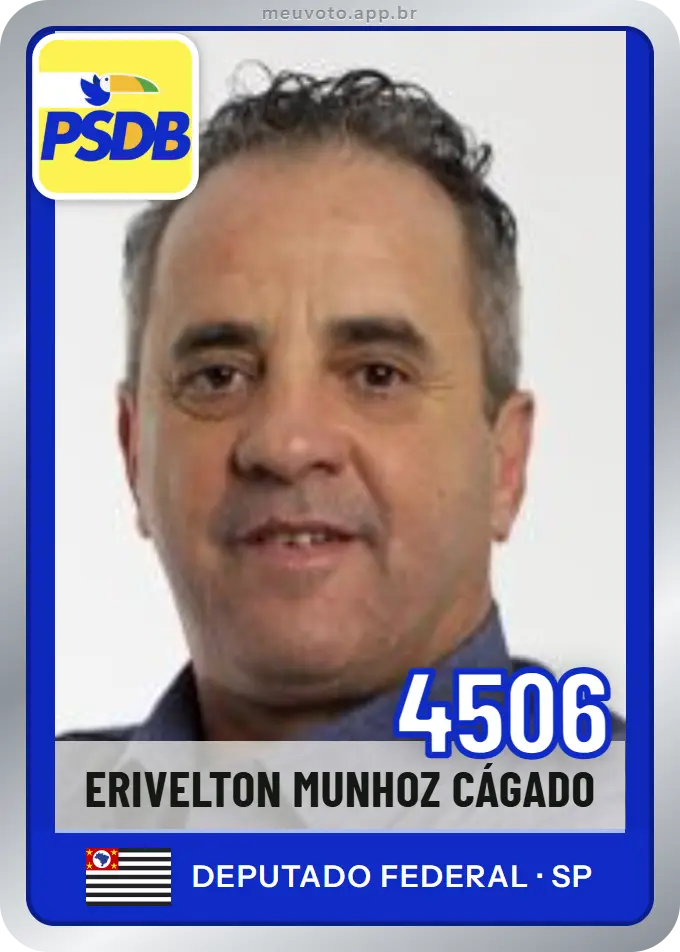 Carta de Erivelton Munhoz Cágado, número 4506, PSDB