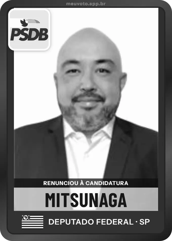 Carta de Mitsunaga, PSDB. Renunciou à candidatura e não vai à urna.