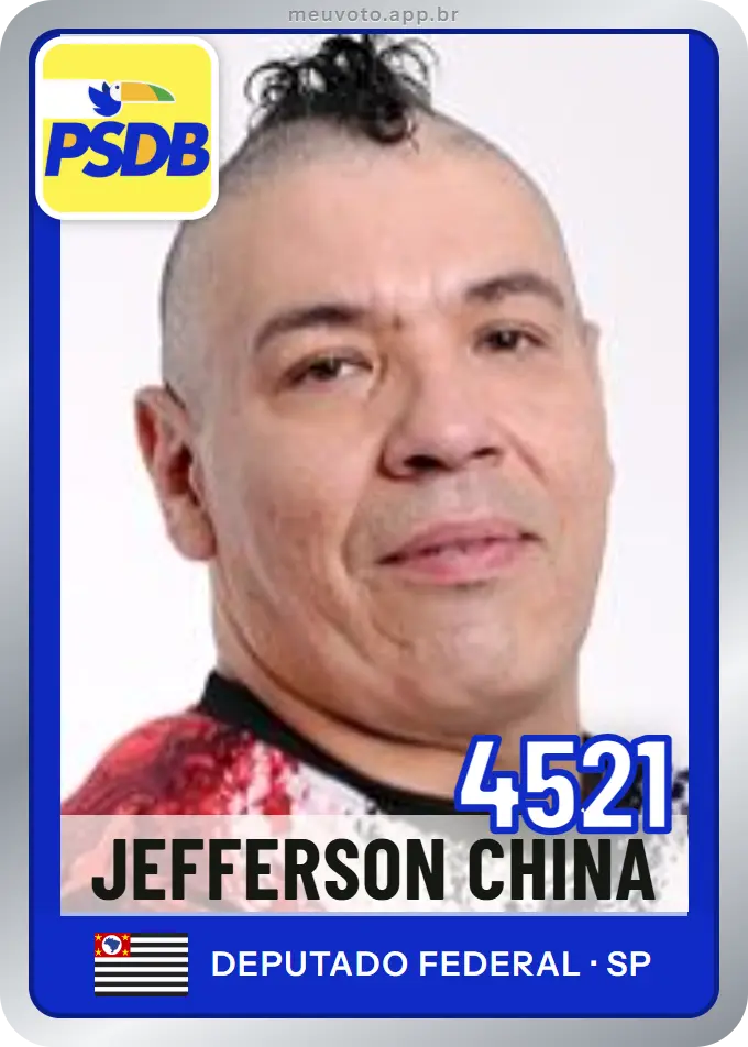Carta de Jefferson China, número 4521, PSDB