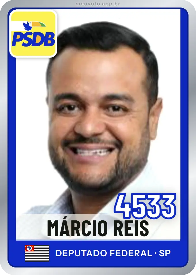 Carta de Márcio Reis, número 4533, PSDB
