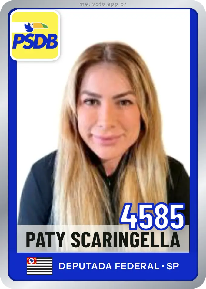 Carta de Paty Scaringella, número 4585, PSDB
