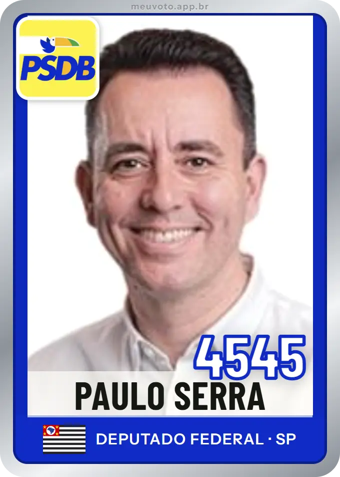 Carta de Paulo Serra, número 4545, PSDB