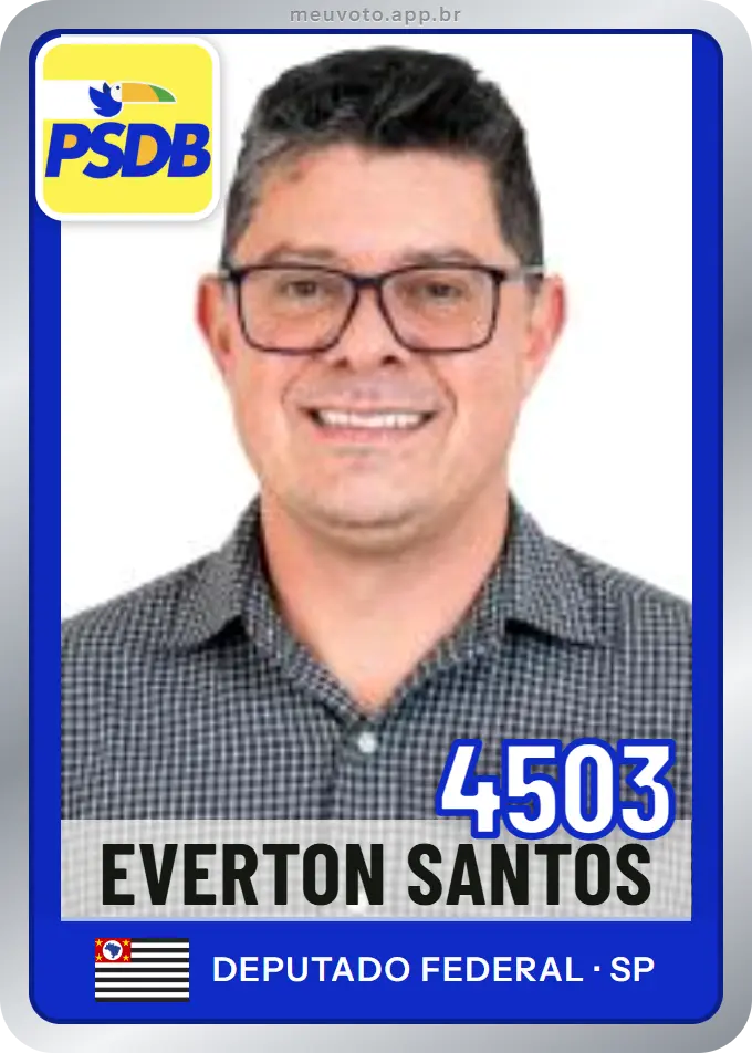 Carta de Everton Santos, número 4503, PSDB