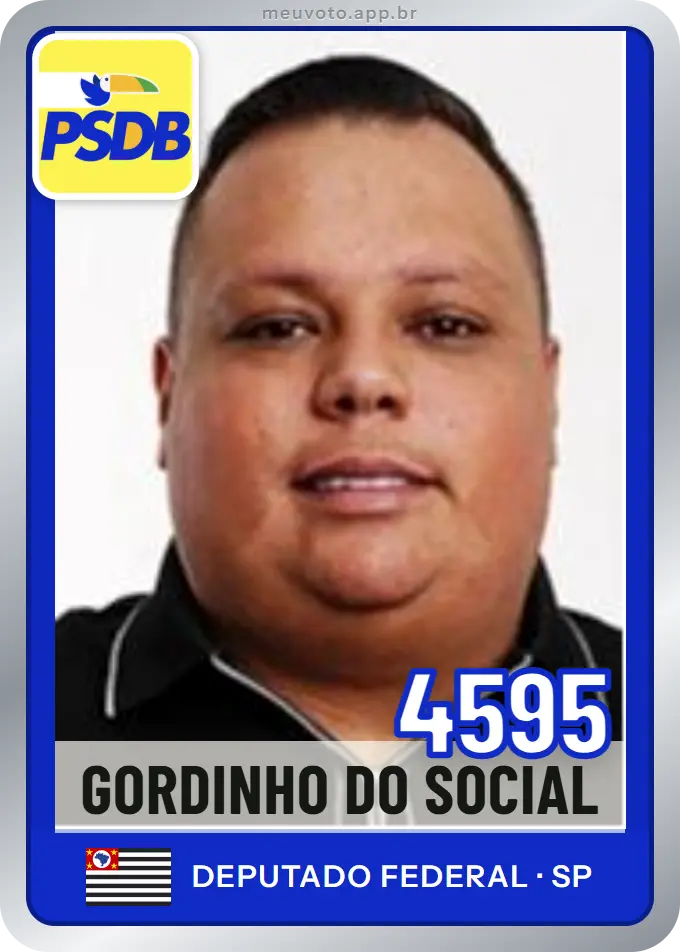 Carta de Gordinho do Social, número 4595, PSDB
