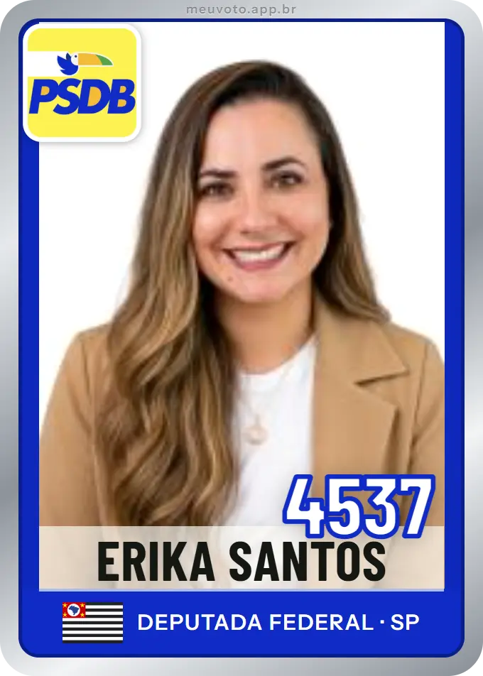 Carta de Erika Santos, número 4537, PSDB