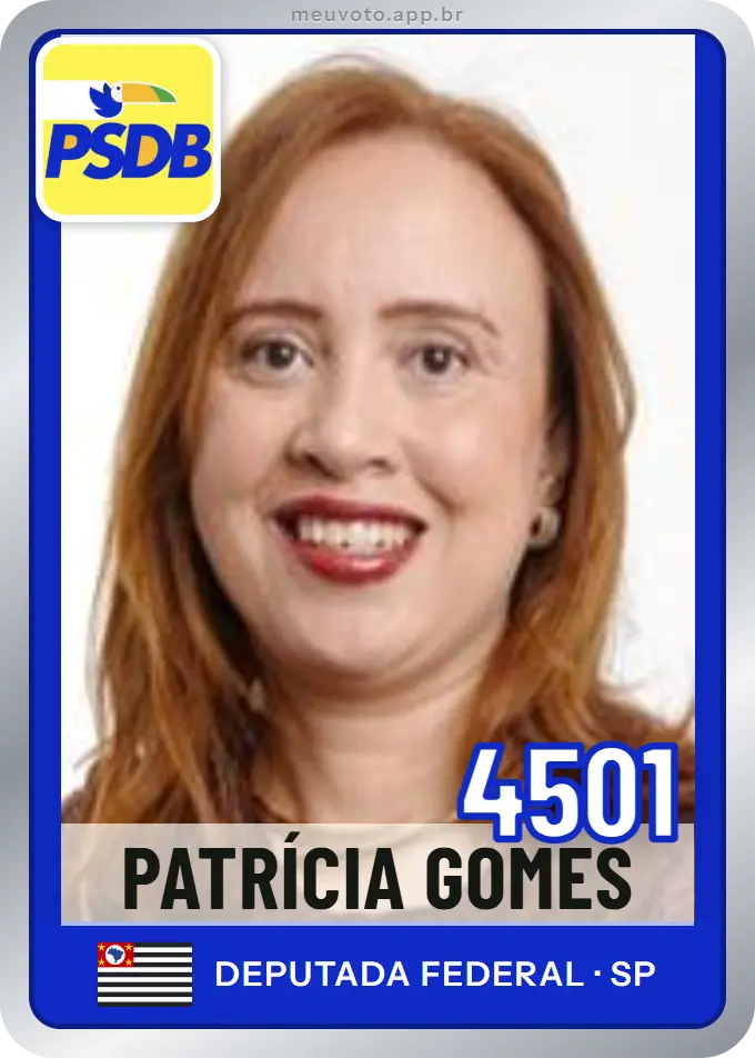 Carta de Patrícia Gomes, número 4501, PSDB