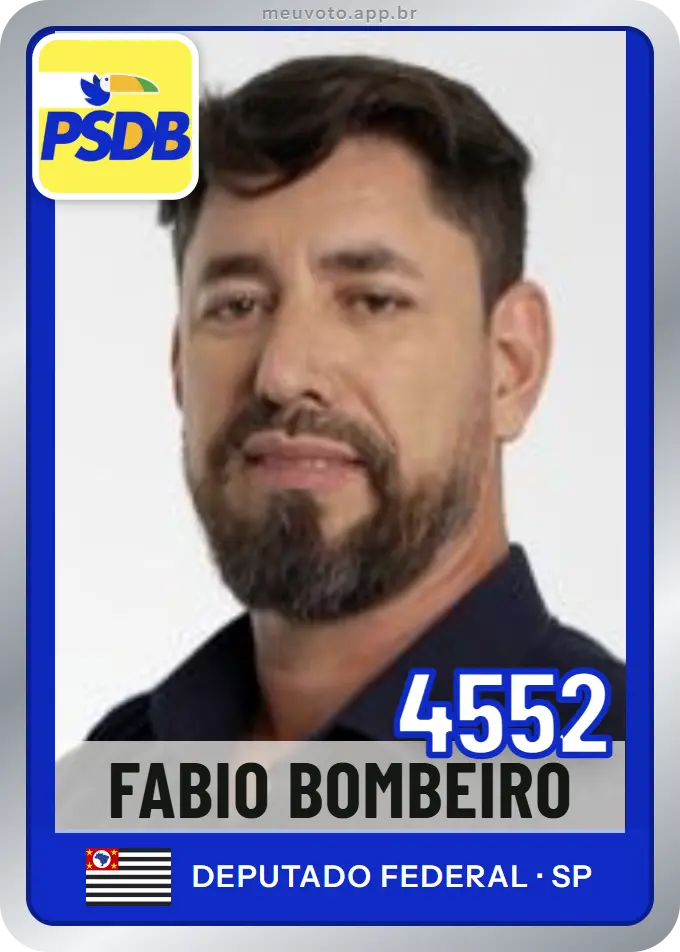 Carta de Fabio Bombeiro, número 4552, PSDB